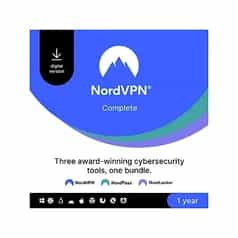 1 year of NordVPN Complete for 10 Devices
