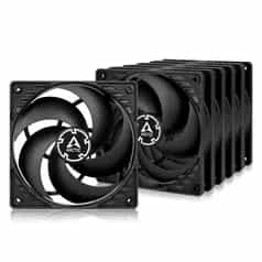 5-Pack ARCTIC P12 PWM PST 120mm Computer Case Fans (Black)