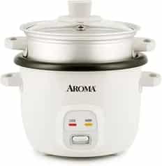 AROMA Rice Cooker, 2-Cup (Uncooked) ARC-302-1NG