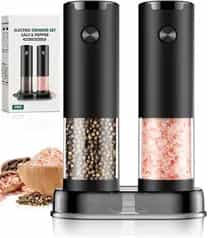 Electric Salt & Pepper Grinder Set