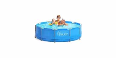 EVAJOY 12ft x 30in Metal Frame Swimming Pool