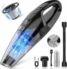 Handheld Vacuum Cordless Rechargeable with LED Light