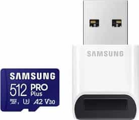 SAMSUNG PRO Plus microSD Memory Card + Reader