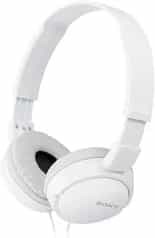 Sony ZX110 Wired On-Ear Headphones – White, ZX Series