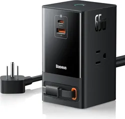 Baseus 6-in-1 65W Charging Station with Retractable USB-C Cable