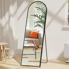 EDX Arched Full Length Mirror 59"x16" Full Body Mirror Free Standing Wall Mounted Leaning Hanging Floor Mirrors