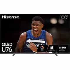 Hisense 100" Class U76 Series 4K UHD QLED Smart Google TV (2024) 100U76N