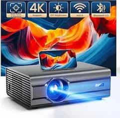 iSinbox Auto Focus Smart Projector with WiFi 6 and Bluetooth 5.2