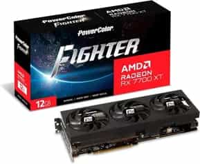 PowerColor Fighter AMD Radeon RX 7700 XT 12GB GDDR6 Graphics Card + 2 Free Games